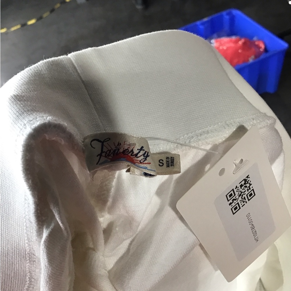 White Faherty Jogger Pants - Picture 3 of 3